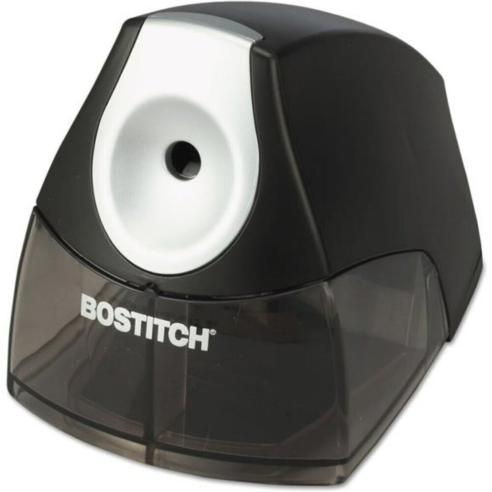 Compact Desktop Electric Pencil Sharpener Black Plastic Cutter Charger Switch